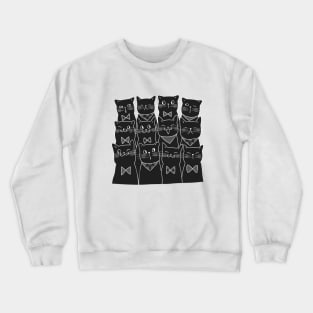Black Cats Pattern Crewneck Sweatshirt